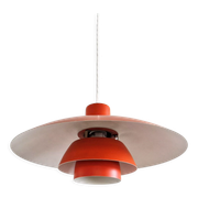 Red PH 4/3 Pendant Lamp by Poul Henningsen for Louis Poulsen, Denmark, 1960s