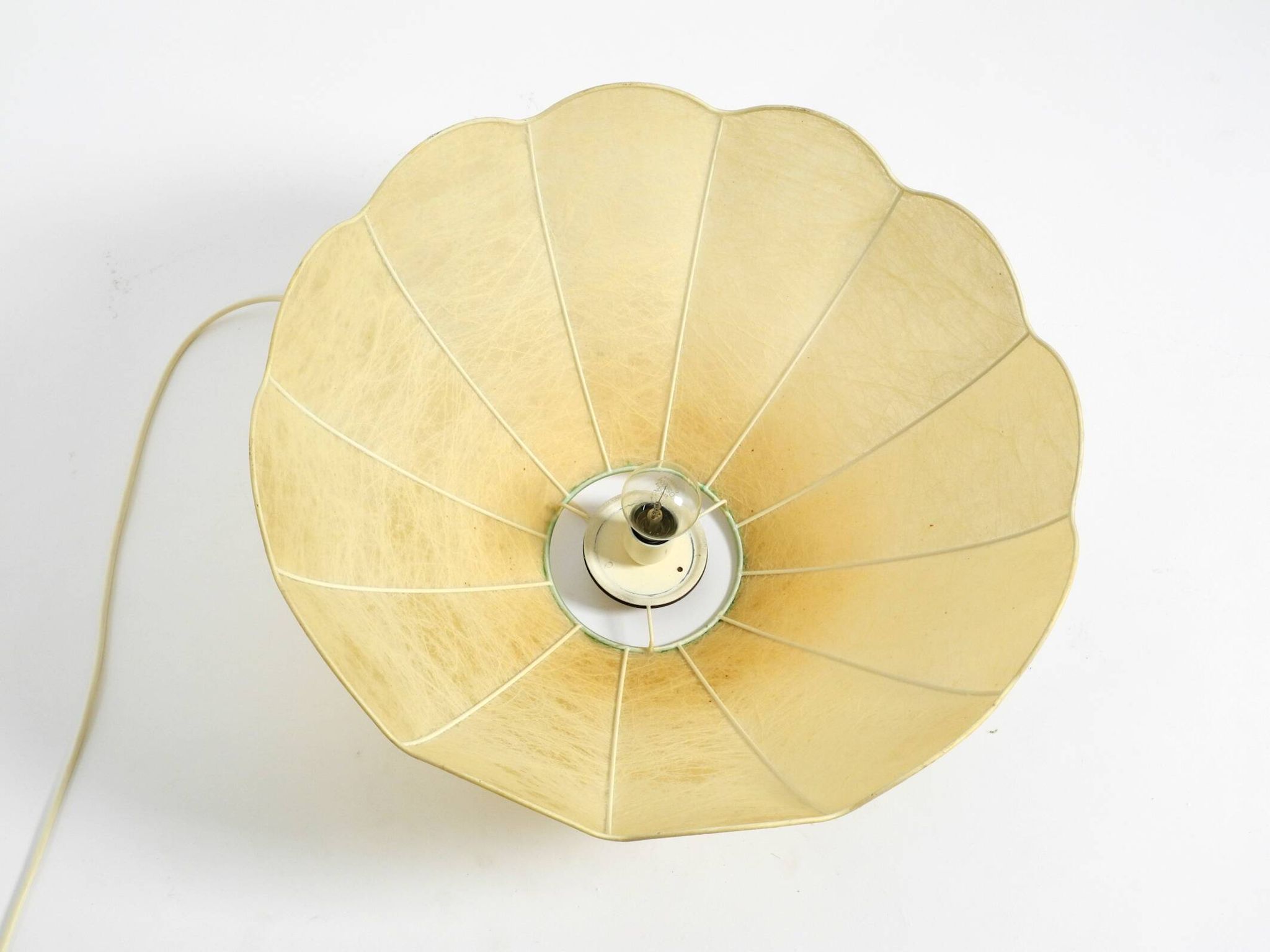 60er XL Cocoon pendant lamp in very good original vintage condition