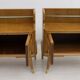 Paire de tables de chevet italiennes en frêne, style Mid-Century Modern, années 1950