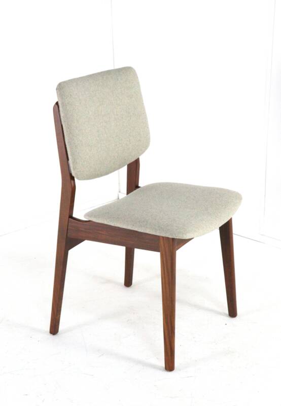Set of 4 dining chairs 'Overpelt' - mid century dutch design in teak