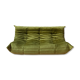 3-seater Togo green velvet sofa designed by Michel Ducaroy 1973