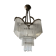 Art deco chandelier silver bronze grapevine