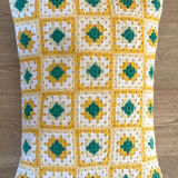 Vintage crochet cushion