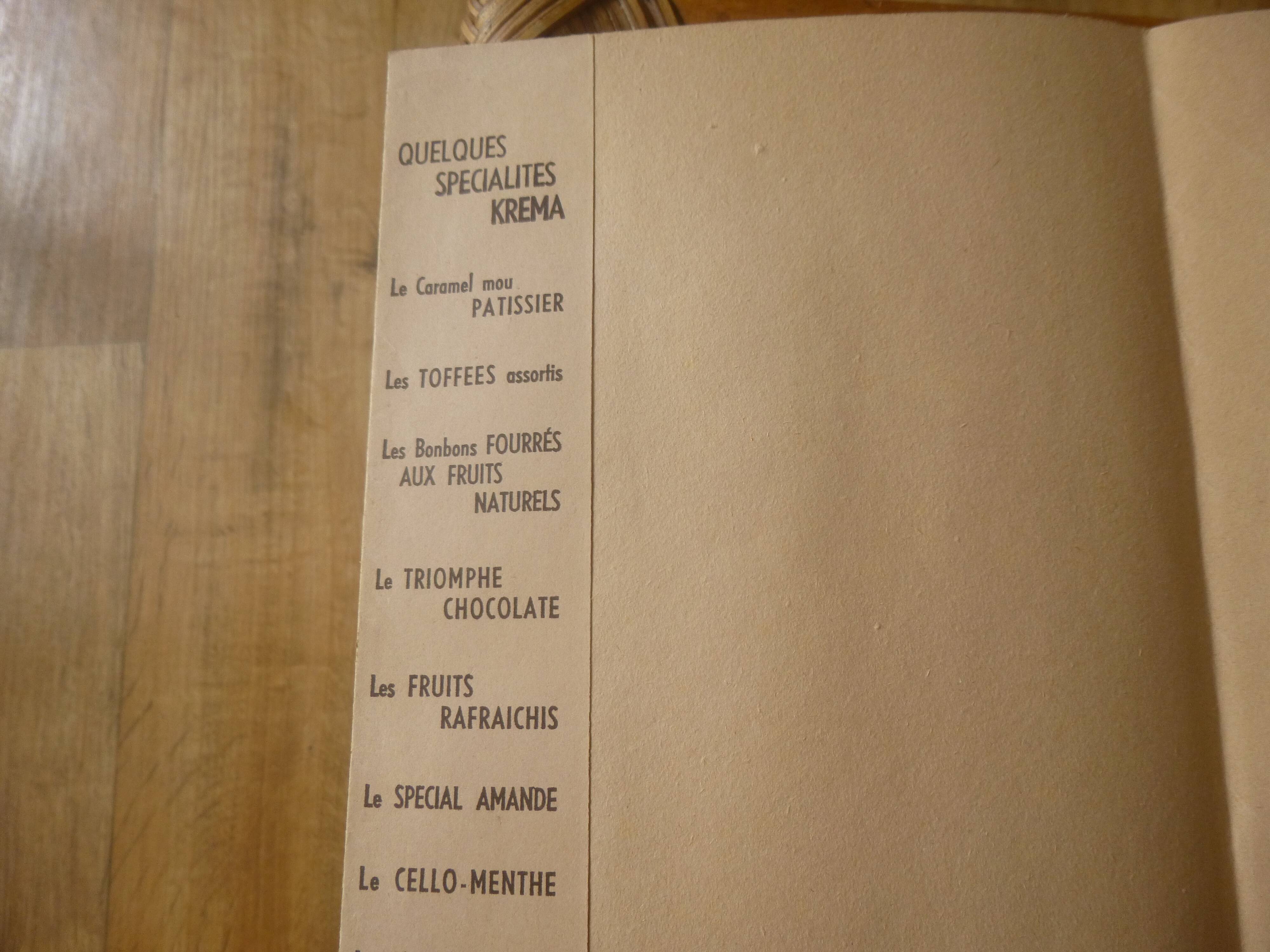 Affiche publicitaire années 50 Krema