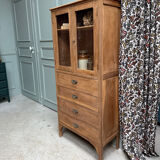 Parisian display cabinet in oak (renovated)