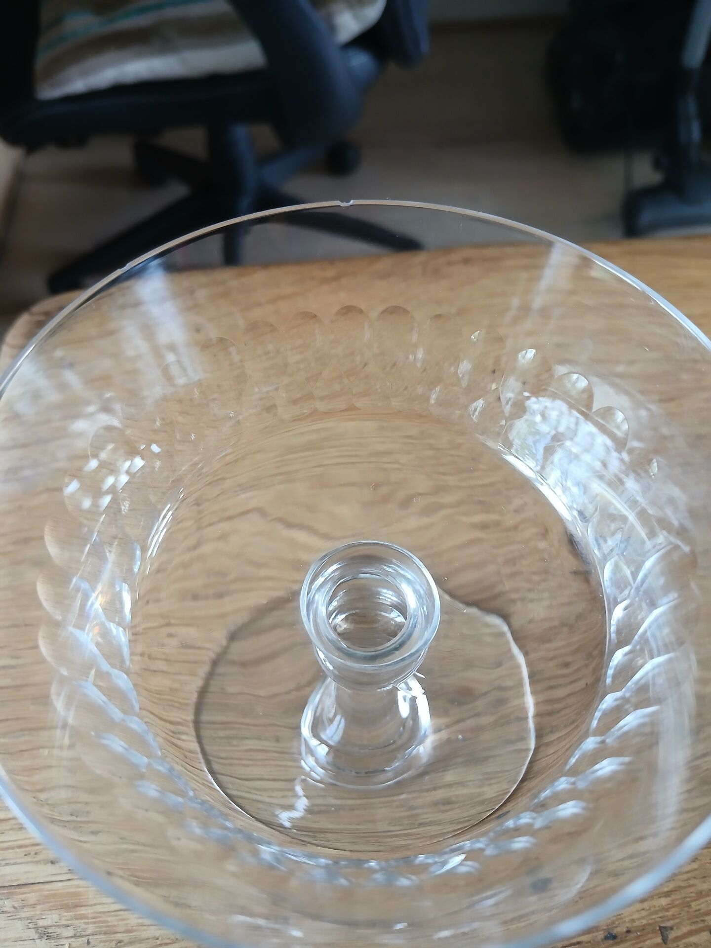 6 coupes à champagne anciennes en cristal