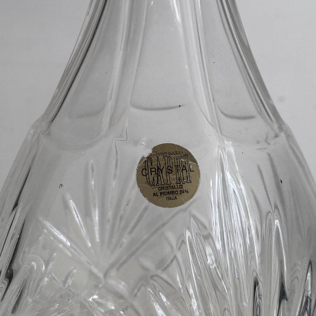 Vintage crystal carafe