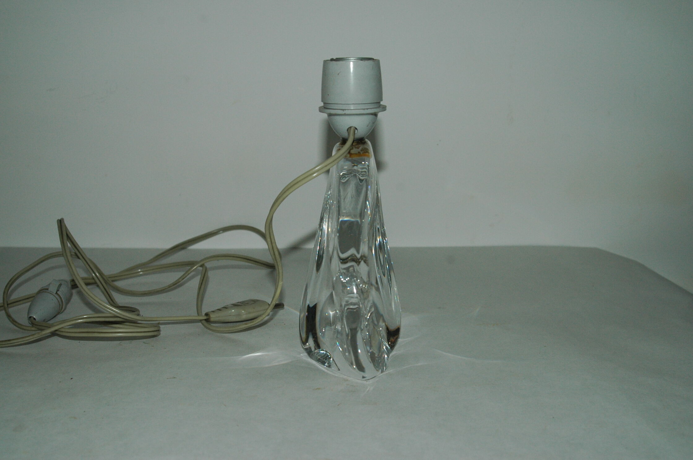 Daum 60s crystal lamp foot