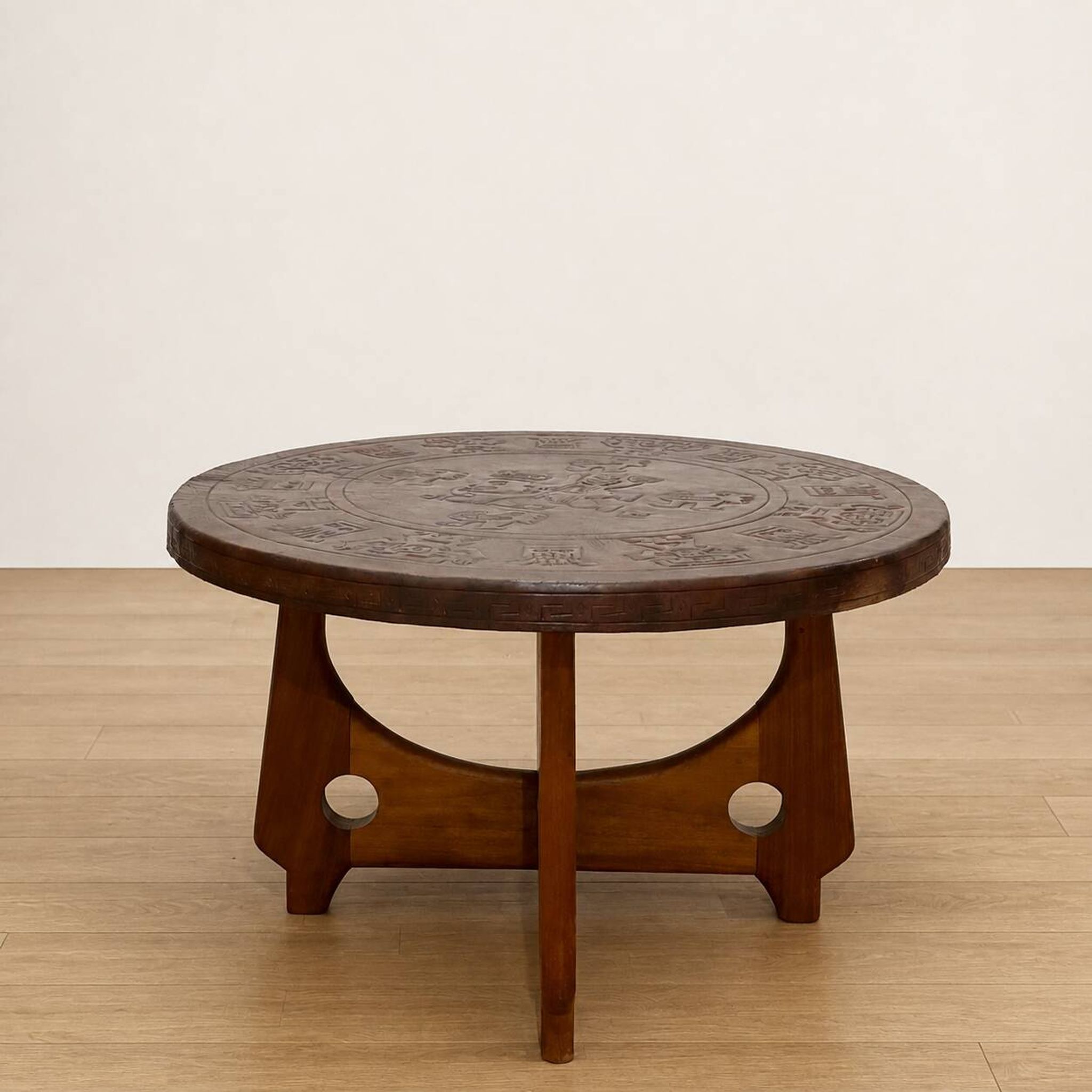 Table basse en cuir Angel Pazmino