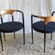 80s metal and wood designer chair