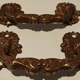 Pair of solid bronze handles
