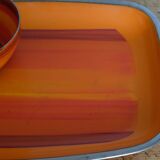 Serving dish and its enamelled aluminium bowl Silit Design from the 60s