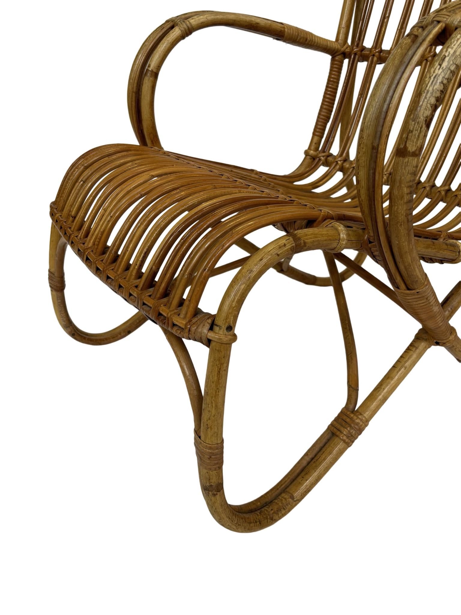 Set of two Belse 8 model Rattan chairs by Dirk van Sliedregt Rohe Noordwolde 1960
