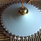 White opaline hanging lamp