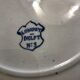 Set of 8 dinner plates blue Longwy