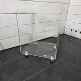 1970s Plexiglas Bedside Table