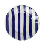 Assiette rayure bleu 25cm