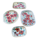 4 Plates by Kurt Brunner and Monique Pansier (Poterie du Verseau, Vallauris)