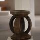 African Dogon stool from the mid-20th century, hand-carved in wood, Wabi-Sabi style.