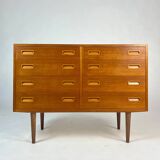 Danish Teak Sideboard Dresser Chest of Drawer by Poul Hundevad - 1960s Design Mid-Century