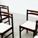 Set of six rosewood dining chairs