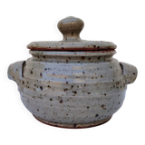 Covered pot/vegetable dish in stoneware, Tiffoche, La Borne Guérande