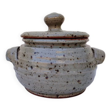 Pot couvert/légumier en grès, Tiffoche, La Borne Guérande