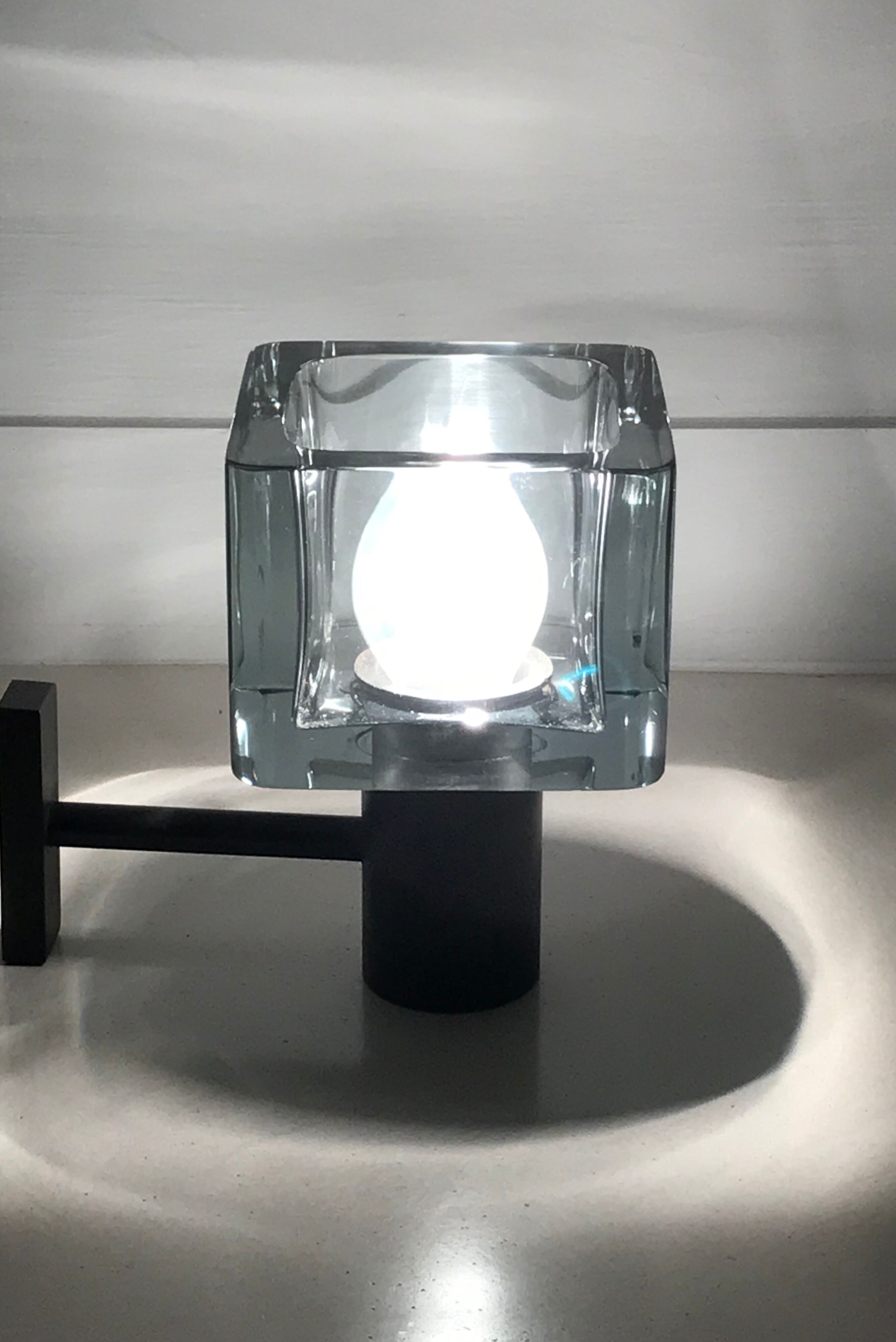 Pair of Flavio Poli sconces for Murano glass Seguso