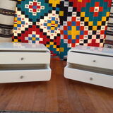 Paire tables de chevets vintage