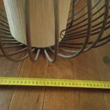 Lustre en rotin vintage