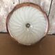 Old Bubble Glass Ceiling Light + Vintage Wood Contour #A705