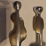 Pair of large candlesticks by David Marshall