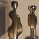 Pair of large candlesticks by David Marshall