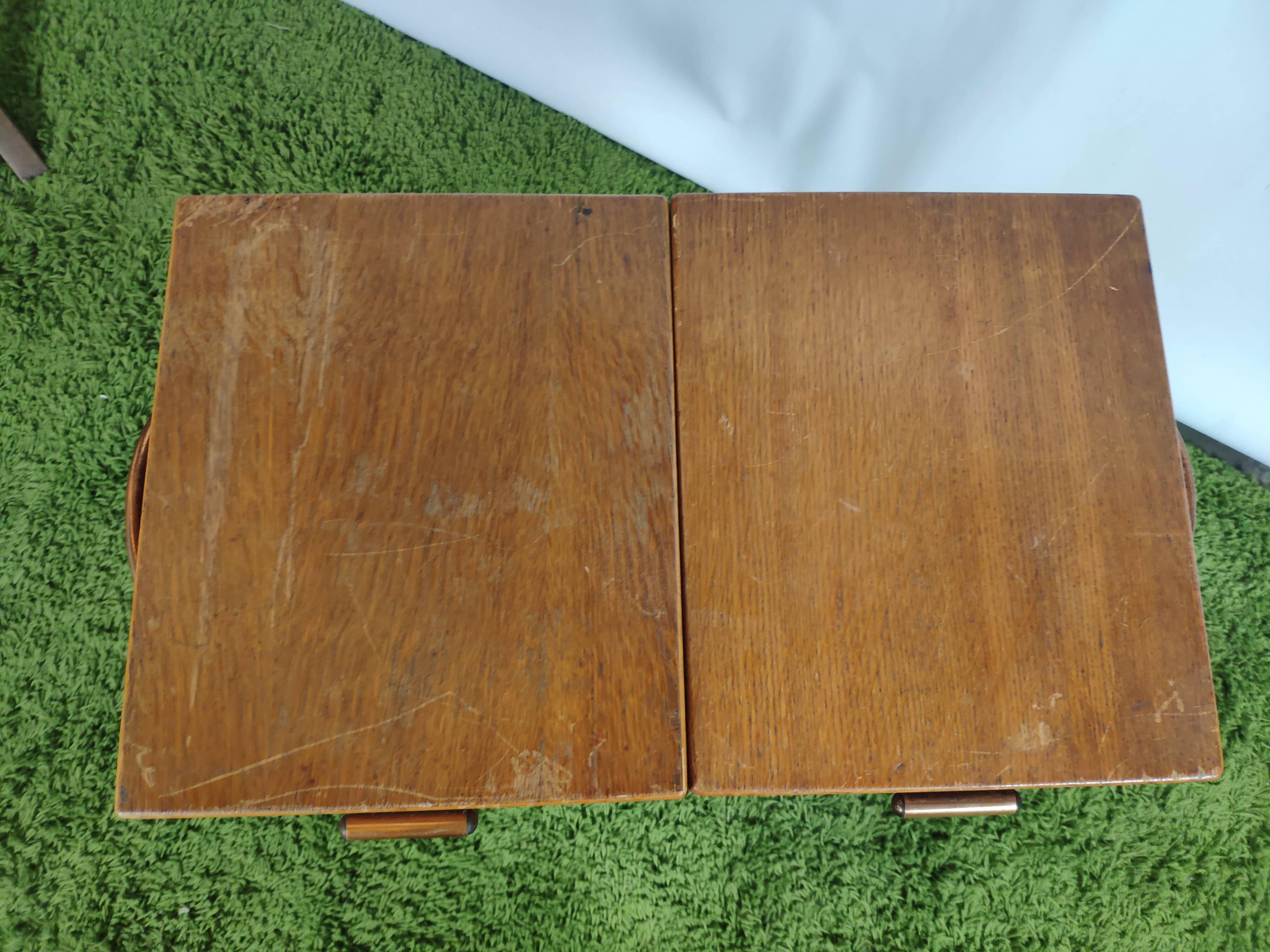 Vintage worker wood foot compass