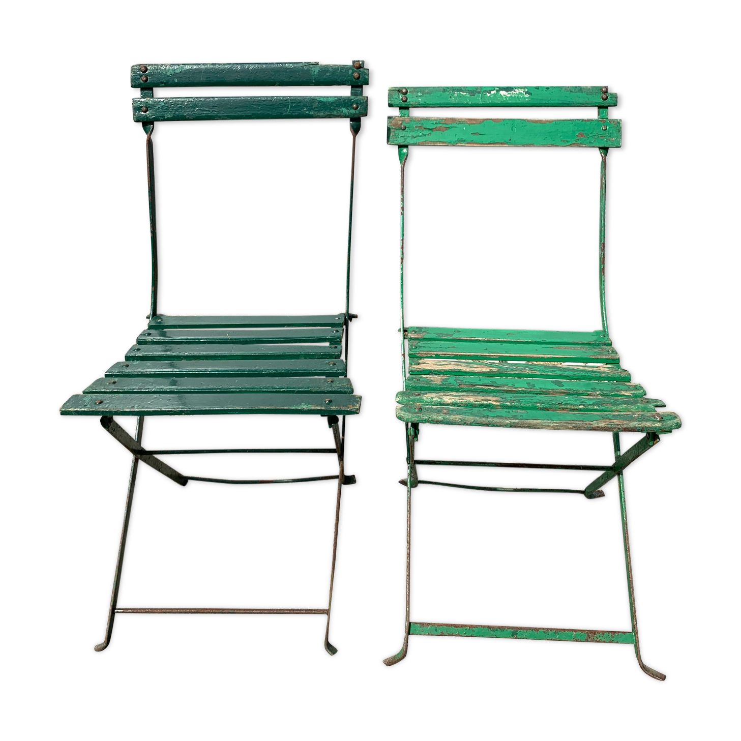 Paire de chaises de jardin vintage