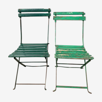 Pair of vintage garden chairs