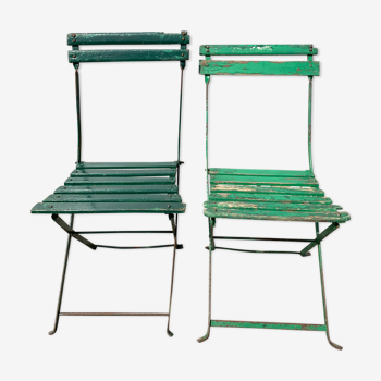 Paire de chaises de jardin vintage