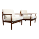Pair of Danish teak armchairs from the 50s/60s