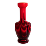Opaline Florence vase, Pop Art, made in Italy, 1970's