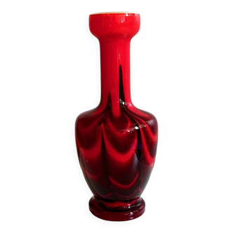 Opaline Florence vase, Pop Art, made in Italy, 1970's