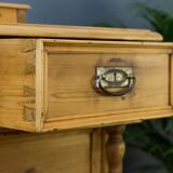 Art nouveau style baltic pine chest of drawers with mirror