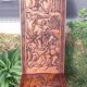 Old African wooden carved talking chair.