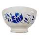 Bol ancien fleurs bleues