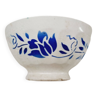 Old bowl blue flowers