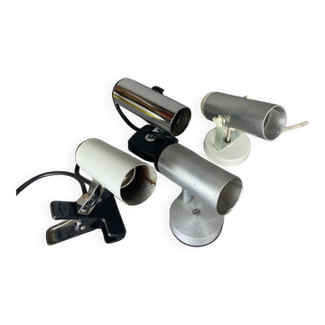 Set of 4 industrial spot focus lights targetti sunkey and philips