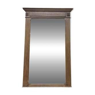 Early 20th century beech mirror - 143x92cm