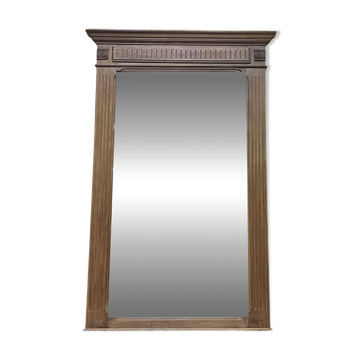 Early 20th century beechwood mirror - 143x92cm
