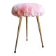 Pink moumoute tripod stool