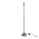 Molla floor lamp in steel by Eleonore Peduzzi Riva for Candle, Italy, 1970s.