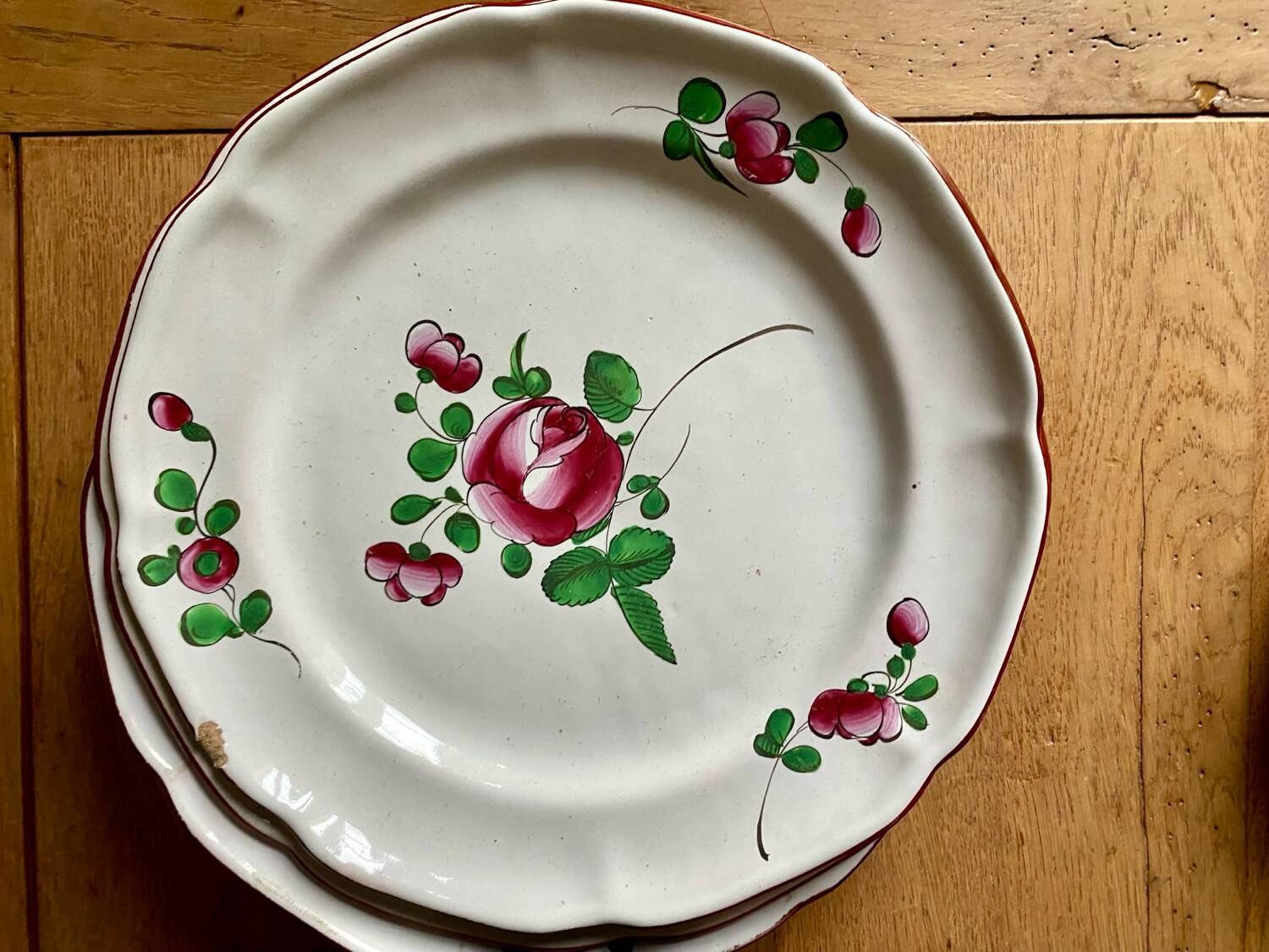 Antique Eastern earthenware plates
